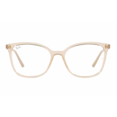 Armação para Óculos Feminino Ray-Ban Nude Cristal Quadrado RB7189L 8163 54