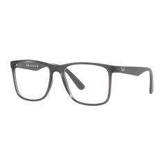 Armação para Óculos Masculino Ray-Ban Cinza Fosco Quadrado RB7203L 8168 56