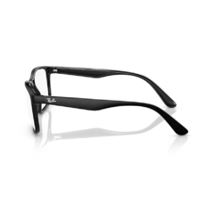Armação para Óculos Masculino Ray-Ban Preto Fosco/Preto Brilho Quadrado RB7207L 8164 57