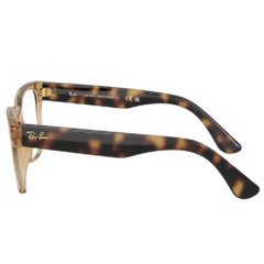 Armação para Óculos Feminino Ray-Ban Nude Cristal Quadrado RB7242L 8348 54