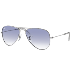 Óculos de Sol Infantil Ray-Ban Cromado Aviador RJ9506S 212/19 50