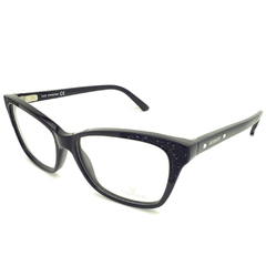 Armação para Óculos Feminino Swarovski Preto/Brilho Gatinho/Retangular SK5175 001 54