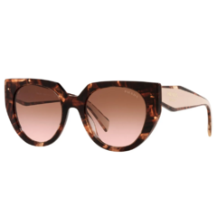 Óculos de Sol Feminino Prada Mesclado Marrom Gatinho SPR14W 01R-0A6 52