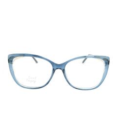 Armação para Óculos Feminino Saint Tropez Azul Cristal Gatinho ST1430 C13 53
