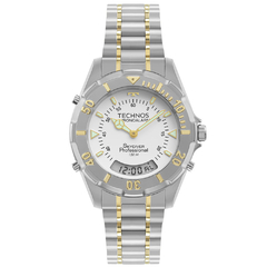 Relógio de Pulso Masculino Technos Prata Redondo T20557/9B