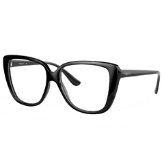 Óculos de Grau Feminino Vogue Preto Quadrado/Gatinho VO5413 W44 54