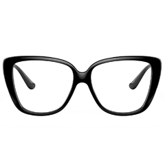 Óculos de Grau Feminino Vogue Preto Quadrado/Gatinho VO5413 W44 54