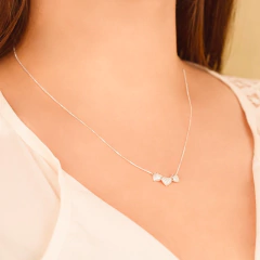 Colar 3 Corações 45cm - comprar online