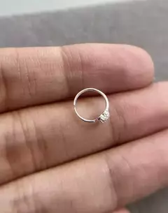 Piercing Torção Coração Cravejado Cristais 9mm - comprar online