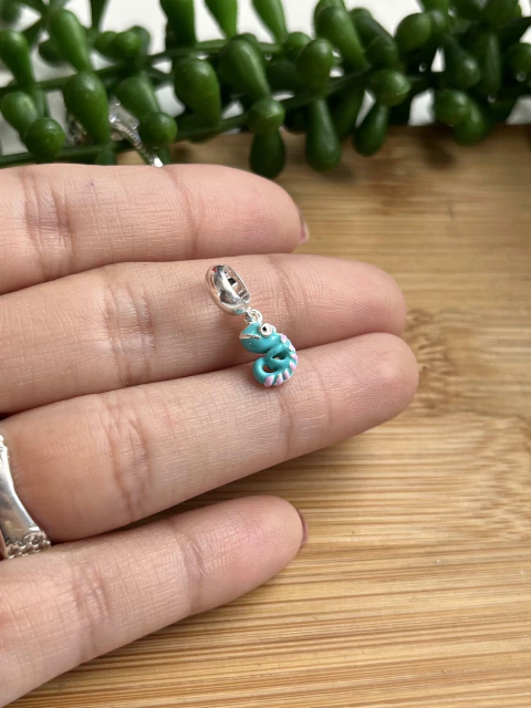 Berloque Camaleão Resinado 9mm