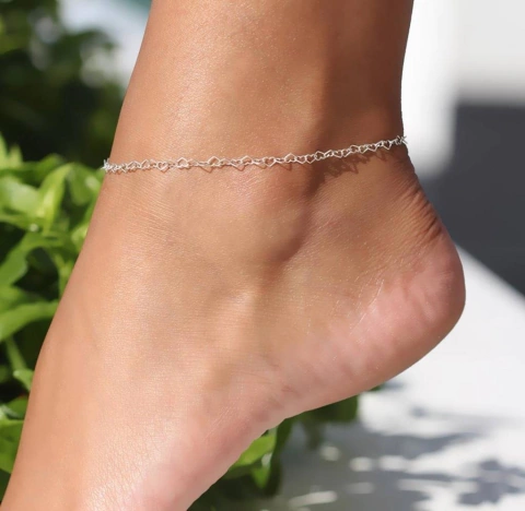 Tornozeleira Corações 23cm