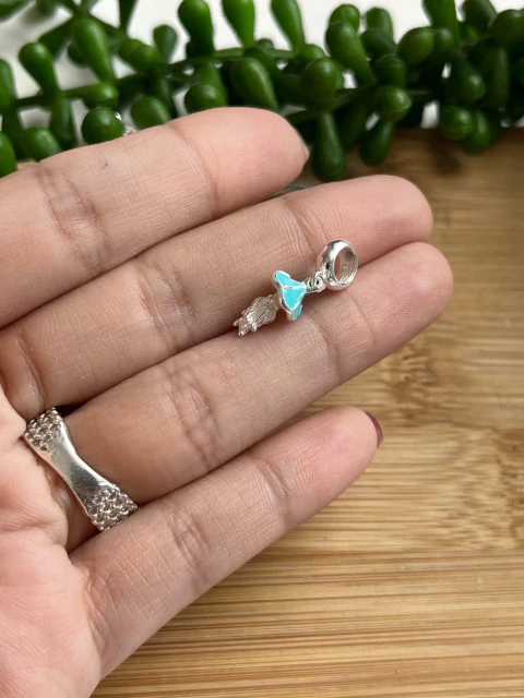 Berloque Água Viva Resinado 13mm