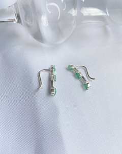 Ear Cuff Zircônia Esmeralda Fusion Colombiana Luxo na internet