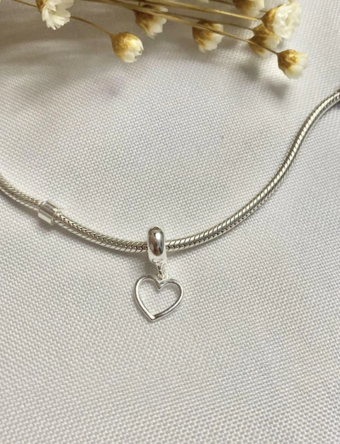 Berloque Coração Vazado