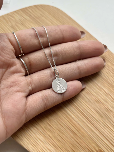 Colar Medalha Aparecida 45cm