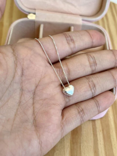 Colar Coração Liso 6x7mm 45cm - comprar online