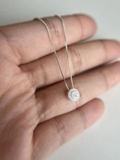 Colar Redondo Cravejado Cristais 6mm 40cm - comprar online