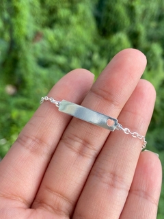 Pulseira Infantil Chapinha Coração Vazado na internet