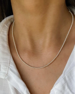 Choker Bolinhas 2mm 30cm + 12cm De Extensor - comprar online