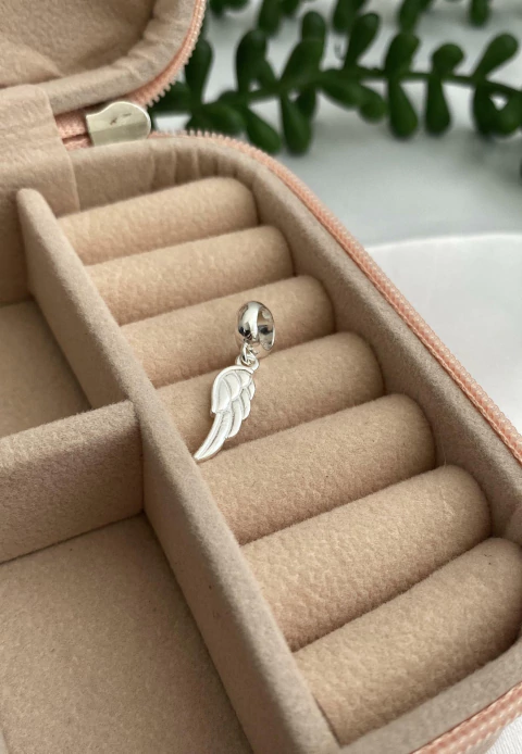 Berloque Asa Branca Detalhes 15mm