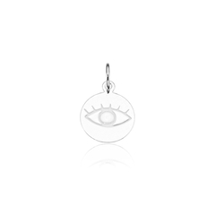 Pingente Medalha Olho Grego 12mm