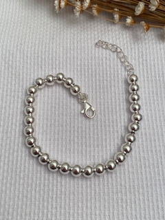 Pulseira Bolas 6mm Unissex