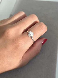 Anel Concha Cheia 7mm - comprar online