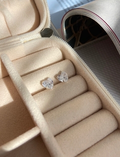 Brincos Coração de Zircônia 6mm - comprar online