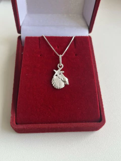 Colar Praiano Conchas e Estrela do Mar 13x11mm 40cm - Mile e Uma Pratas