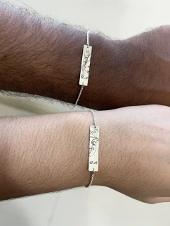 Kit Pulseiras Personalizadas Plaquinha 30x6mm Elos Portugueses - loja online