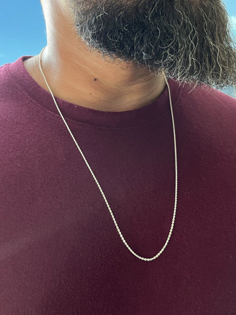 Corrente Masculina Cartier Juntas Achatada 1.6mm 70cm - comprar online