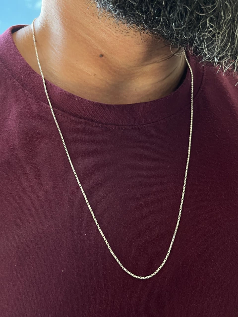 Corrente Masculina Cartier Bloquinho 1mm 70cm - comprar online