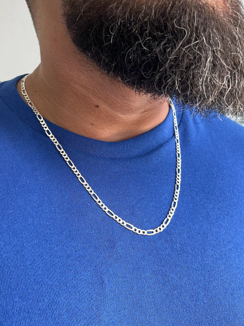 Corrente Masculina 3X1 Fígaro 4.4mm 60cm - comprar online