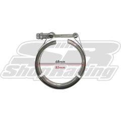 ABRAÇADEIRA V-BAND / V-CLAMP 2 1/4" INOX - METAL HORSE - comprar online