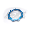 ACABAMENTO SAÍDA DE ESCAPE ALUMÍNIO CANO 3" AZUL - POKE PARTS