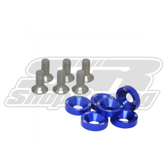 ARRUELA AZUL COM PARAFUSO M8 (6 PÇS) - METAL HORSE