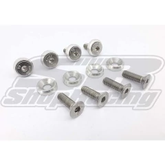 ARRUELA PRATA COM PARAFUSO M6 (8 PÇS) BAIXA - POKE PARTS