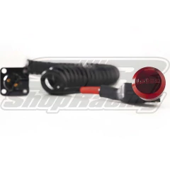 CABO ESPIRAL 2 VIAS COM CONECTOR E BOTÃO ALUMINIO - LOTSE