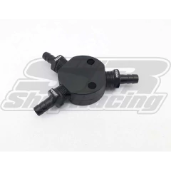DIVISOR DE COMBUSTÍVEL "Y" 3/8" S/ ESPIGÃO PRETO - RGTX - Shop Racing