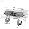 INTERCOOLER STREET 2 1/2" PEQUENO - METAL HORSE