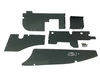 KIT DEFLETOR DO RADIADOR VW G1 PRETO - AÇO