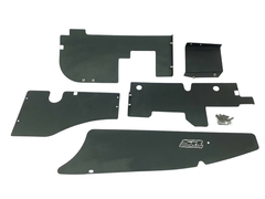 KIT DEFLETOR DO RADIADOR VW G1 PRETO - AÇO