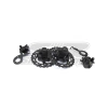 KIT FREIO TRASEIRO VW 4X100 PRETO - POKE PARTS