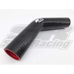 MANGOTE SILICONE CURVA 45° 2" ( 51MM ) x 185MM PRETO - METAL HORSE