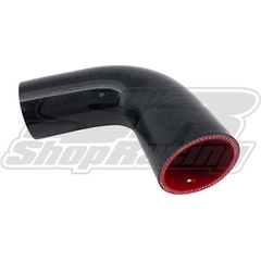MANGOTE SILICONE CURVA 90° 2 1/2" ( 63MM ) x 100MM PRETO - BEEP TURBO - comprar online