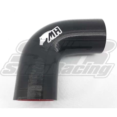 MANGOTE SILICONE CURVA 90° 2 1/4" ( 57MM ) x 150MM PRETO - METAL HORSE - comprar online