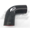 MANGOTE SILICONE CURVA 90° 3" ( 76MM ) x 125MM PRETO - METAL HORSE