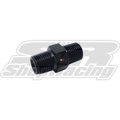 NIPLE 1/8" NPT MACHO PARA 1/8" NPT MACHO PRETO - METAL HORSE
