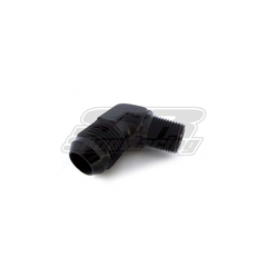NIPLE 3AN X 1/8" NPT 90° PRETO - METAL HORSE
