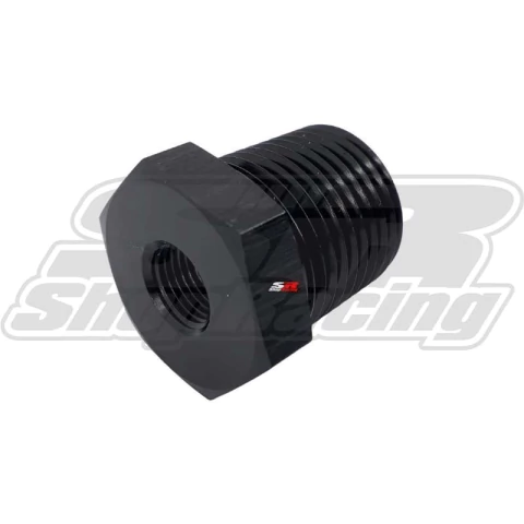 NIPLE ADAPTADOR MACHO 3/8" X 1/8" FEMEA PRETO - METAL HORSE